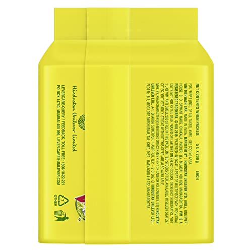 Vim Anti Smell Bar, 200gm (Pack of 5)