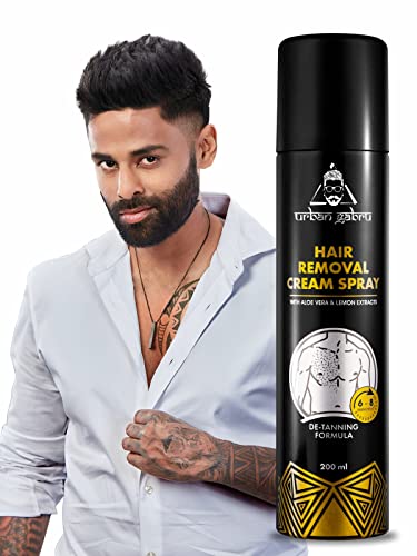 Urbangabru Hair Removal cream Spray, Painless Body Hair Removal spray