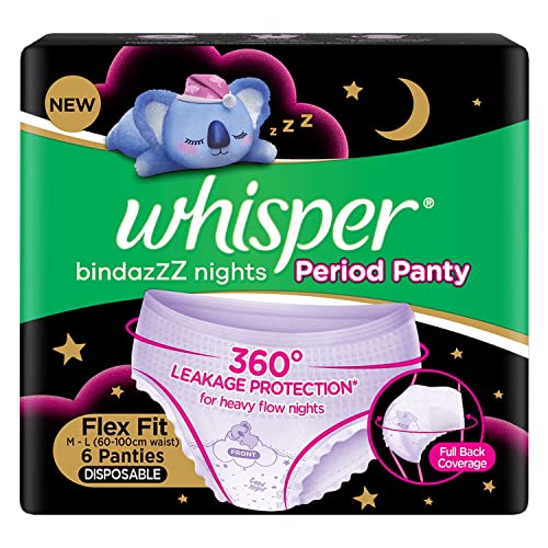 Whisper Bindazzz Night Period Panty, M-L Panties