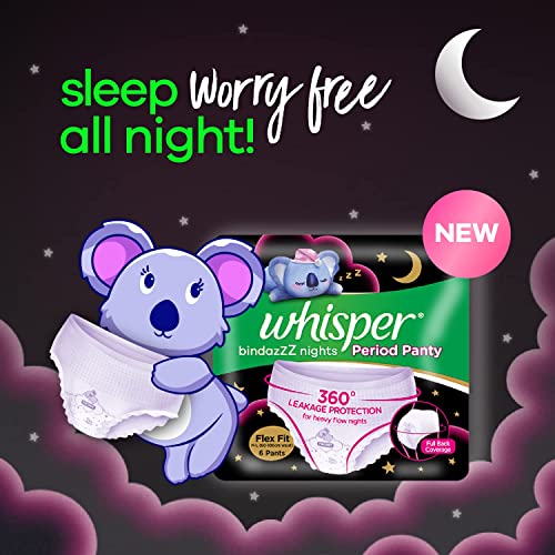 Whisper Bindazzz Night Period Panty, M-L Panties