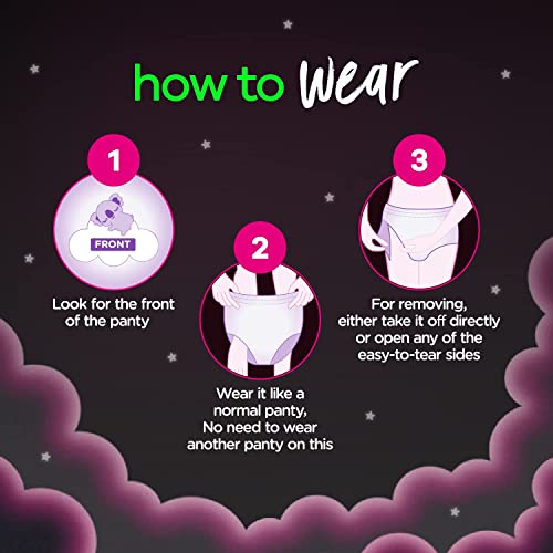 Whisper Bindazzz Night Period Panty, M-L Panties