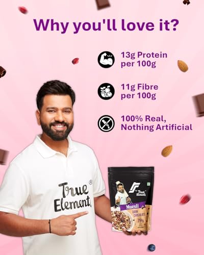 True Elements 100% Dark Chocolate Muesli