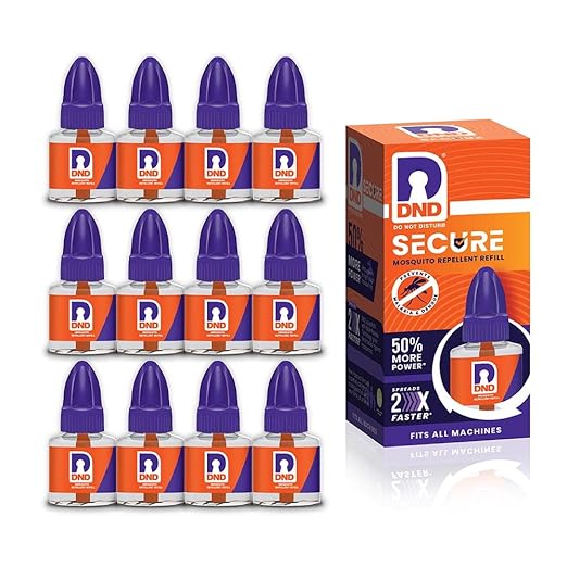 DND Secure Mosquito Repellent Refill Liquid Vaporiser (Pack of 12)