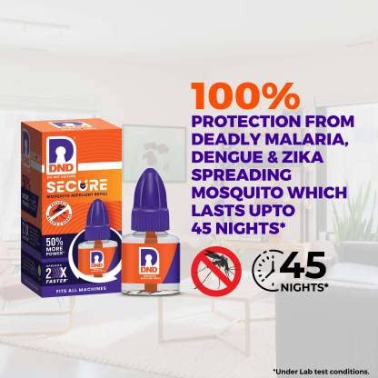 DND Secure Mosquito Repellent Refill Liquid Vaporiser (Pack of 12)