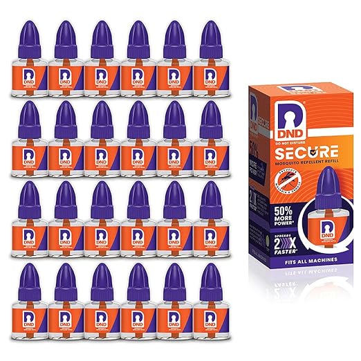 DND Secure Mosquito Repellent Refill Liquid Vaporiser (Pack of 24)