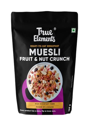 True Elements Fruity Muesli with real freeze-dried fruits with Jowar Flakes