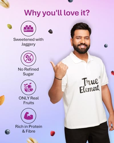 True Elements Fruity Muesli with real freeze-dried fruits with Jowar Flakes