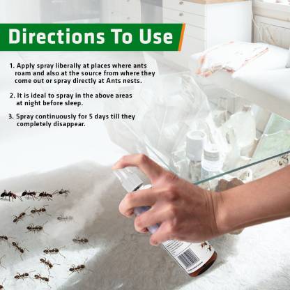 Herbal Strategi JustOut Ant Repellent Spray Ant Repellent for Home (Pack of 2)