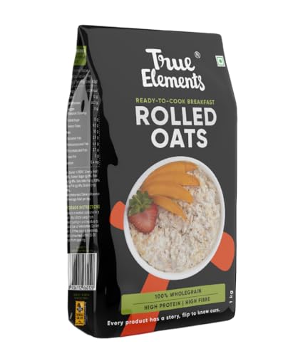 True Elements True Elements Rolled Oats - 100% Dust Free, Uniform sized Oats
