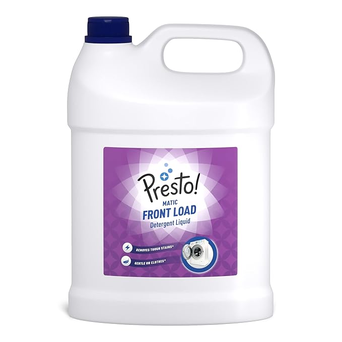 Amazon Brand - Presto Matic Front Load Detergent Liquid Mega Saver Pack
