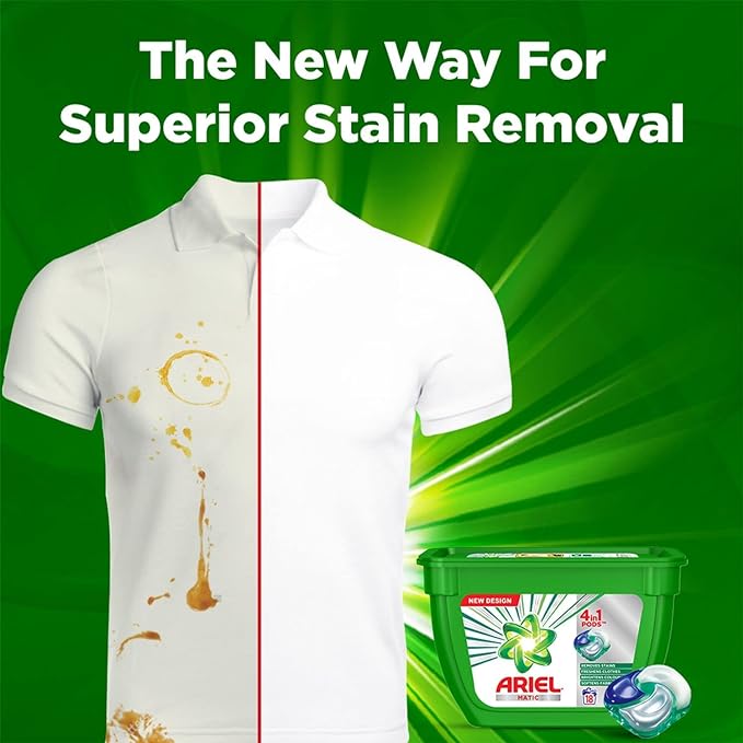 Ariel Matic 4in1 PODs Detergent Pack 32 ct -for Top & Front load washing machine only