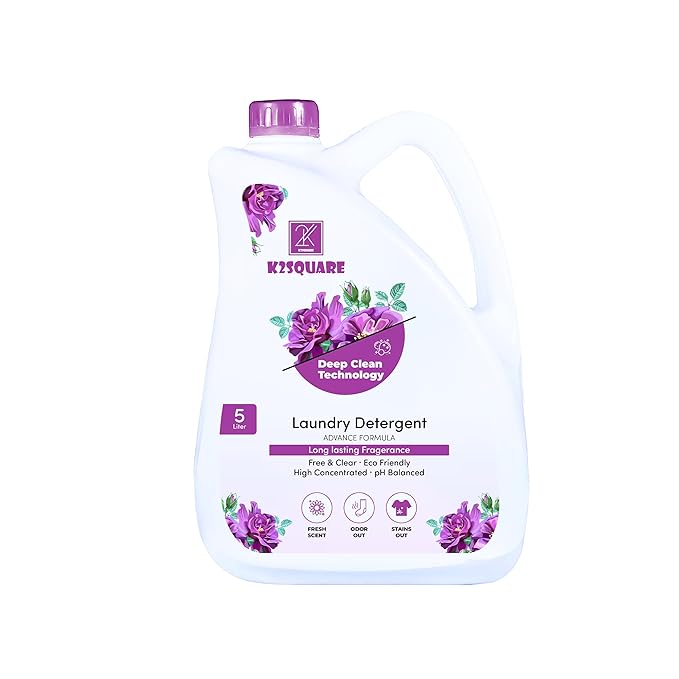 K2SQUARE Free and Gentle Laundry Detergent Liquid Soap Purple