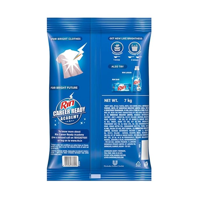 Rin Advanced Detergent Powder Machine & Bucket Wash