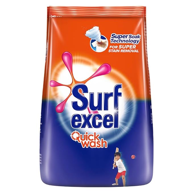 Surf Excel Quick Wash Detergent Washing Powder with Lemon & Bleach