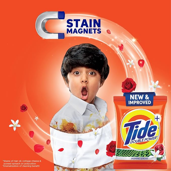 Tide Double Power Detergent Washing Powder Jasmine & Rose