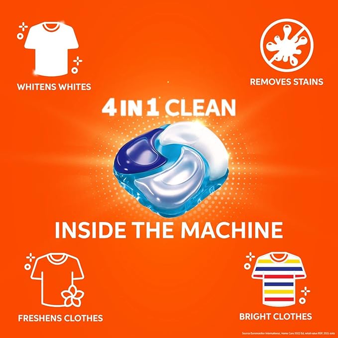 Tide Matic 4in1 PODs Detergent Pack 32 ct -for Top & Front load washing machine only