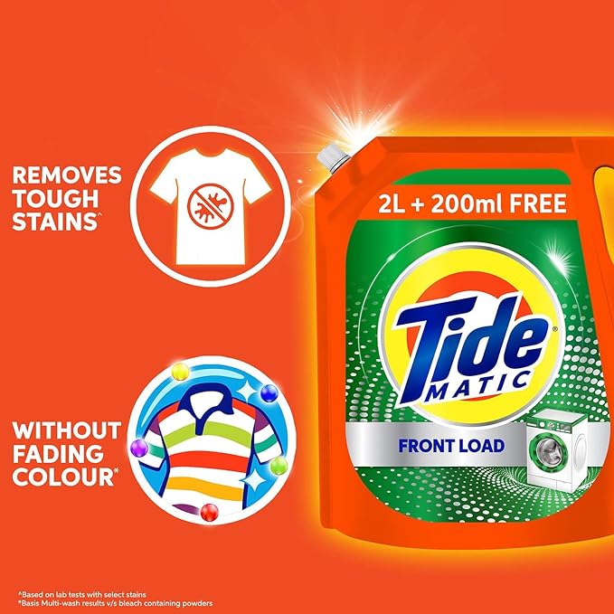 Tide Matic Liquid Detergent Front Load Washing Machine