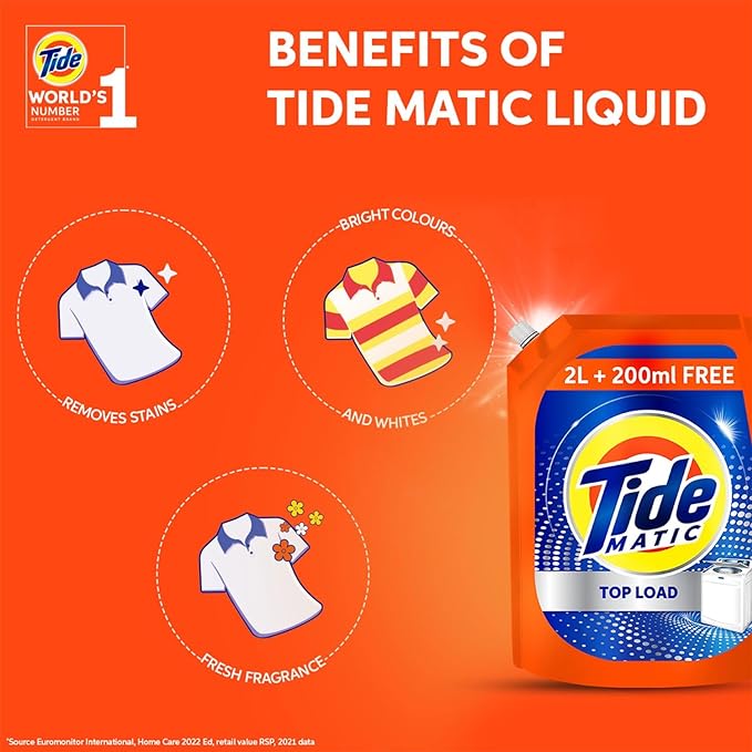 Tide Matic Liquid Detergent Top Load Washing Machine