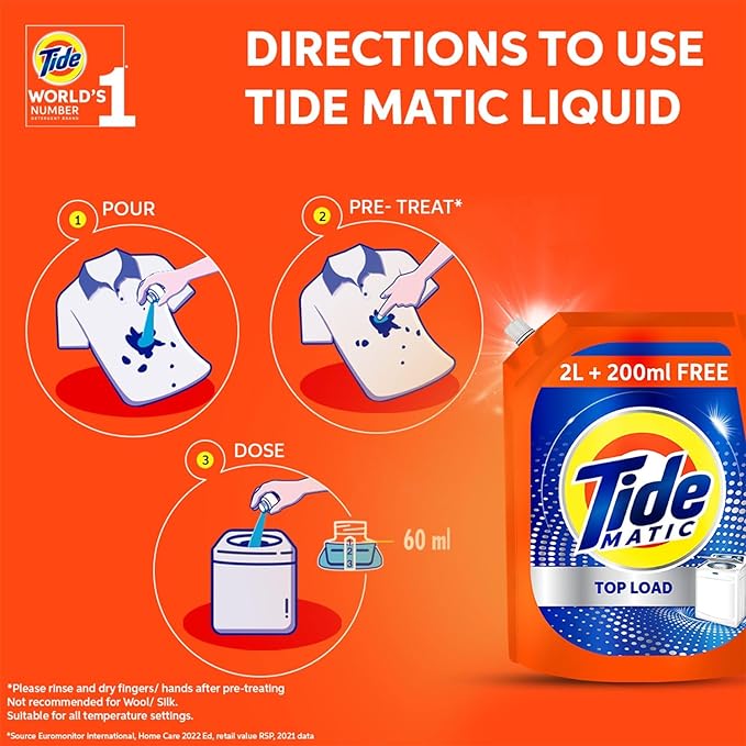 Tide Matic Liquid Detergent Top Load Washing Machine