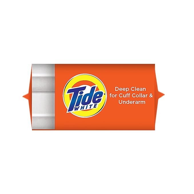 Tide White Detergent Bar Soap (Pack of 5)