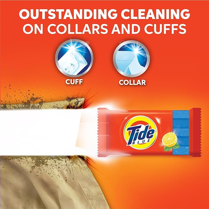 Tide White Detergent Bar Soap (Pack of 5)