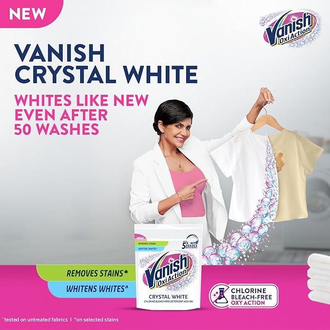Vanish Crystal White Fabric Whitener Detergent