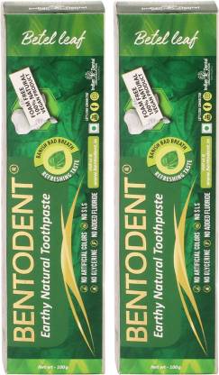 Bentodent Toothpaste Natural Toothpaste, Pack of 2