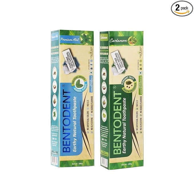 Bentodent free Mint and Cardamom Natural Oral Care Toothpaste