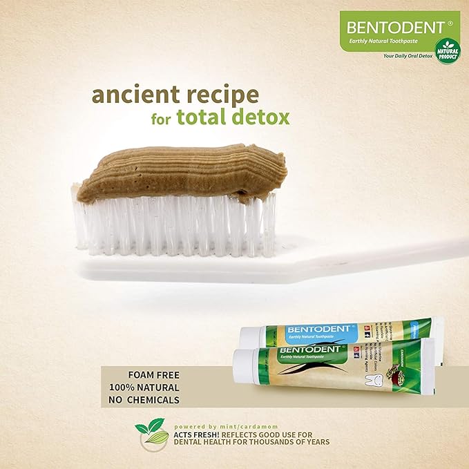Bentodent free Mint and Cardamom Natural Oral Care Toothpaste