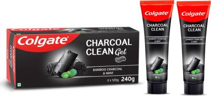 Colgate Charcoal Clean Black Gel Toothpaste, Pack of 2