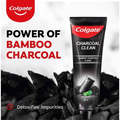 Colgate Charcoal Clean Black Gel Toothpaste, Pack of 2