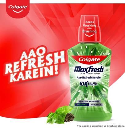 Colgate MaxFresh Plax Fresh Tea Mouthwash
