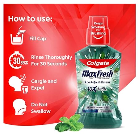 Colgate Plax Fresh Mint Mouthwash 0% Alcohol