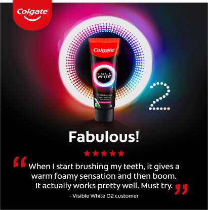 Colgate Visible White O2 Teeth Whitening Toothpaste