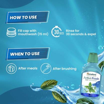 Himalaya Active Fresh Mint Mouthwash
