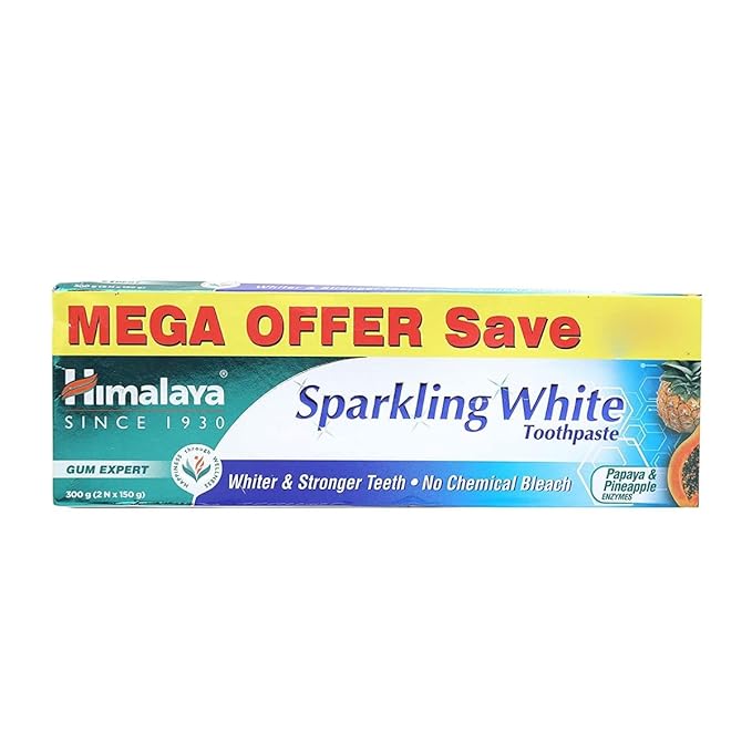 Himalaya Sparkling White Toothpaste, Pack of 2