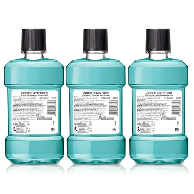Listerine Cavity Fighter Mouthwash, Pack of 3