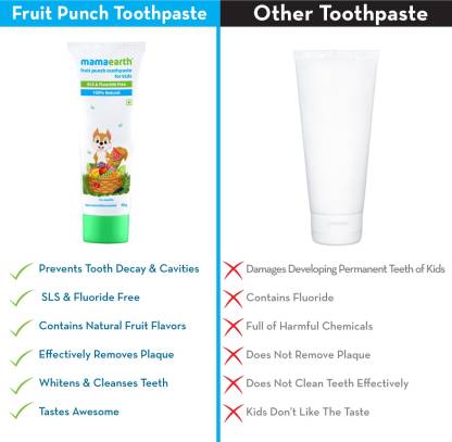 Mamaearth Fruit Punch Plaque Removal Toothpaste