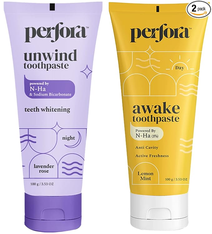 Perfora The Daily Routine Awake & Unwind Toothpaste, Pack of 2