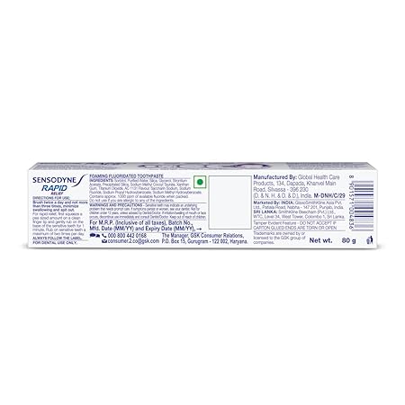 Sensodyne Toothpaste Rapid Relief Sensitive