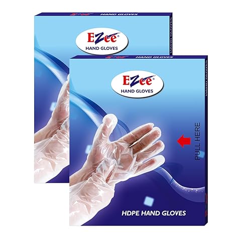 Ezee Biodegradable Disposable Hand Gloves, Pack of 2