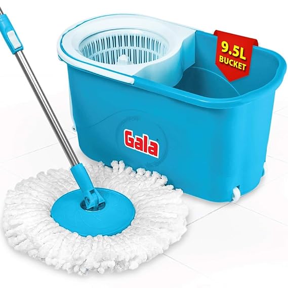 Gala e-Quick Spin Mop Easy Wheels & Big Bucket