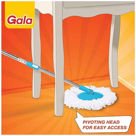 Gala e-Quick Spin Mop Easy Wheels & Big Bucket