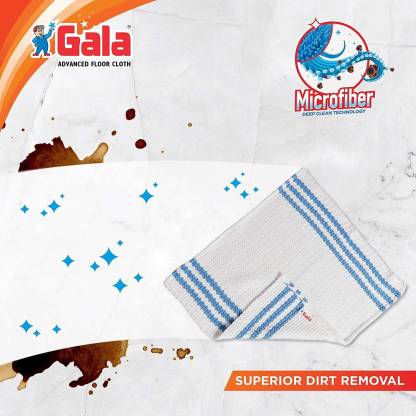 Gala Microfiber Advance Floor Cleaning Cloth Mop, Pack of 2