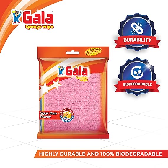 Gala Sponge Wipe for Kitchen, Pack of 5