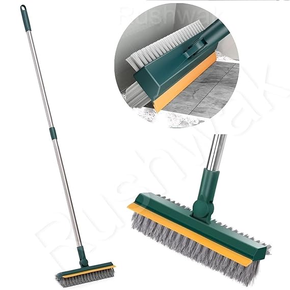 Rushwak Bathroom Cleaning Brush with Wiper