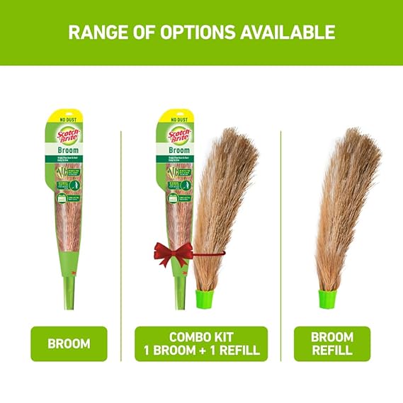 Scotch Brite No-Dust Broom Long handle