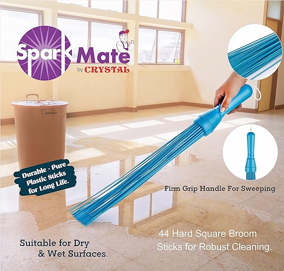 Sparkmate By Crystal Kharata Plastic Stick Broom