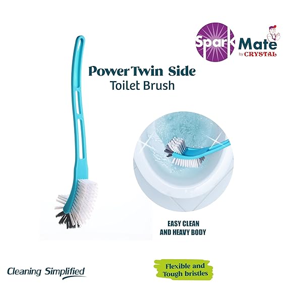 Sparkmate By Crystal Twin Side Toilet Brush