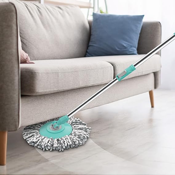 Spotzero by Milton Elite Spin Mop with Bigger Wheels and Plastic Auto Fold Handle